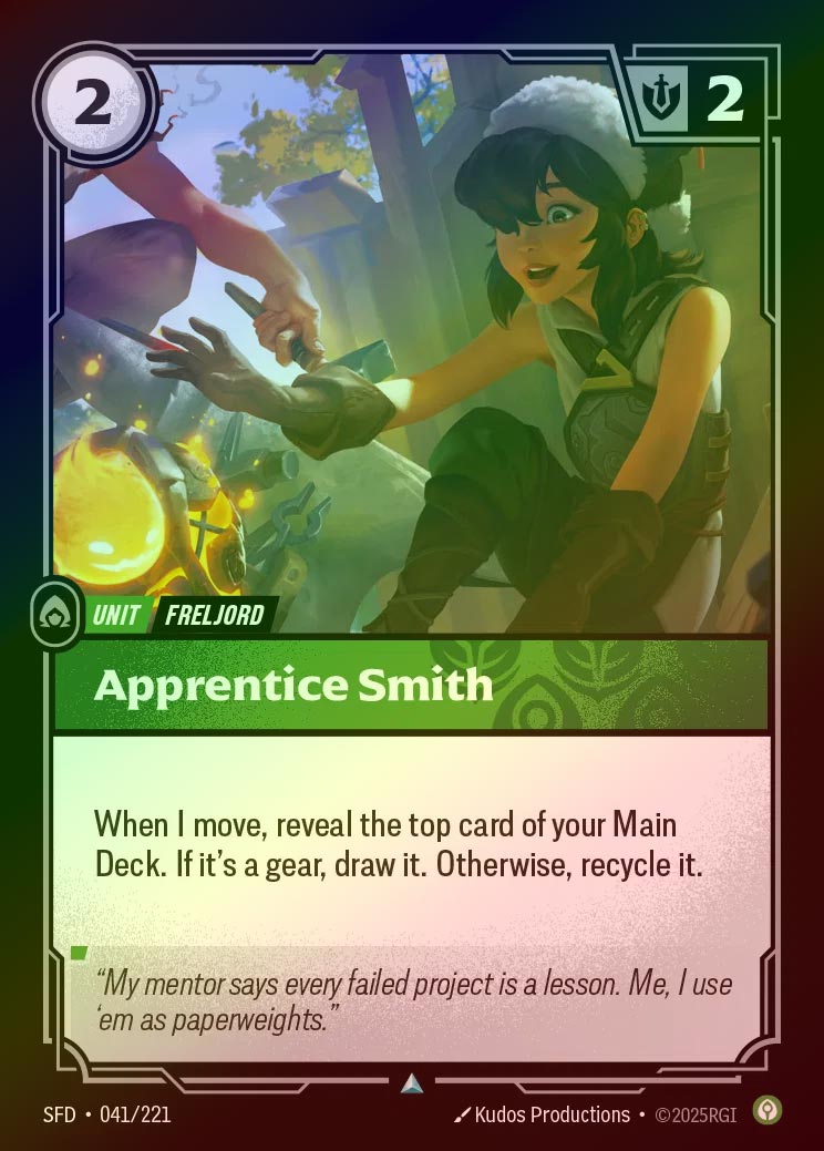 【FOIL】[Calm] Apprentice Smith [SFD-041-U]
