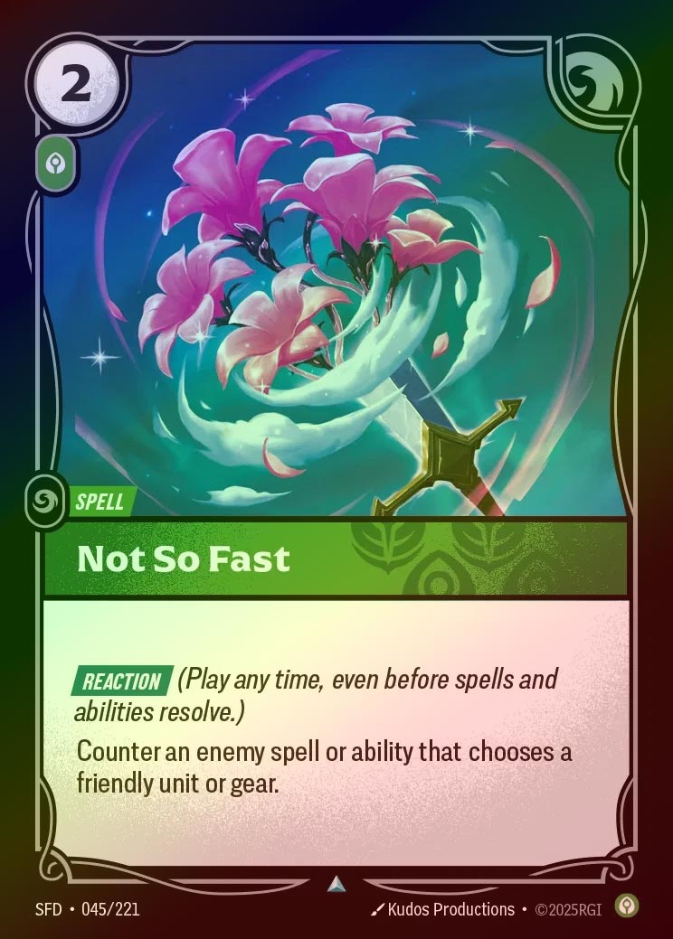 【FOIL】[Calm] Not So Fast [SFD-045-U]