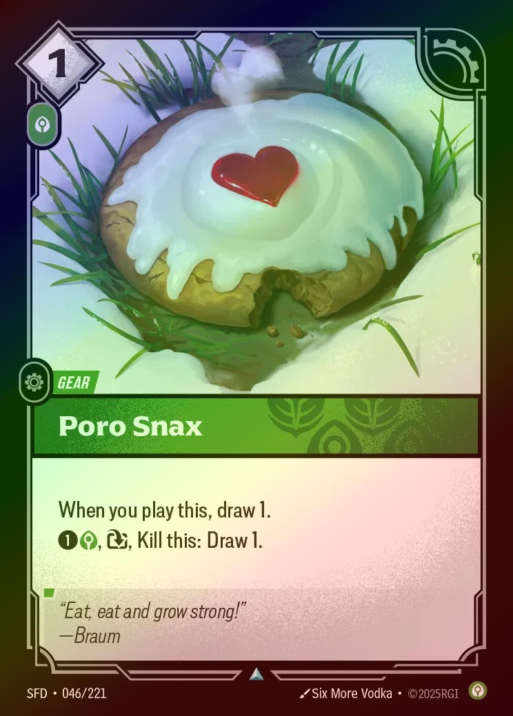 【FOIL】[Calm] Poro Snax [SFD-046-U]