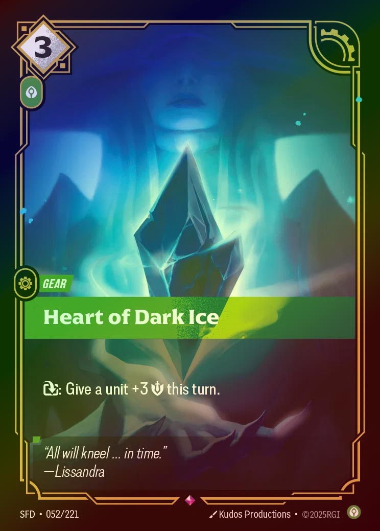【FOIL】[Calm] Heart of Dark Ice [SFD-052-R]