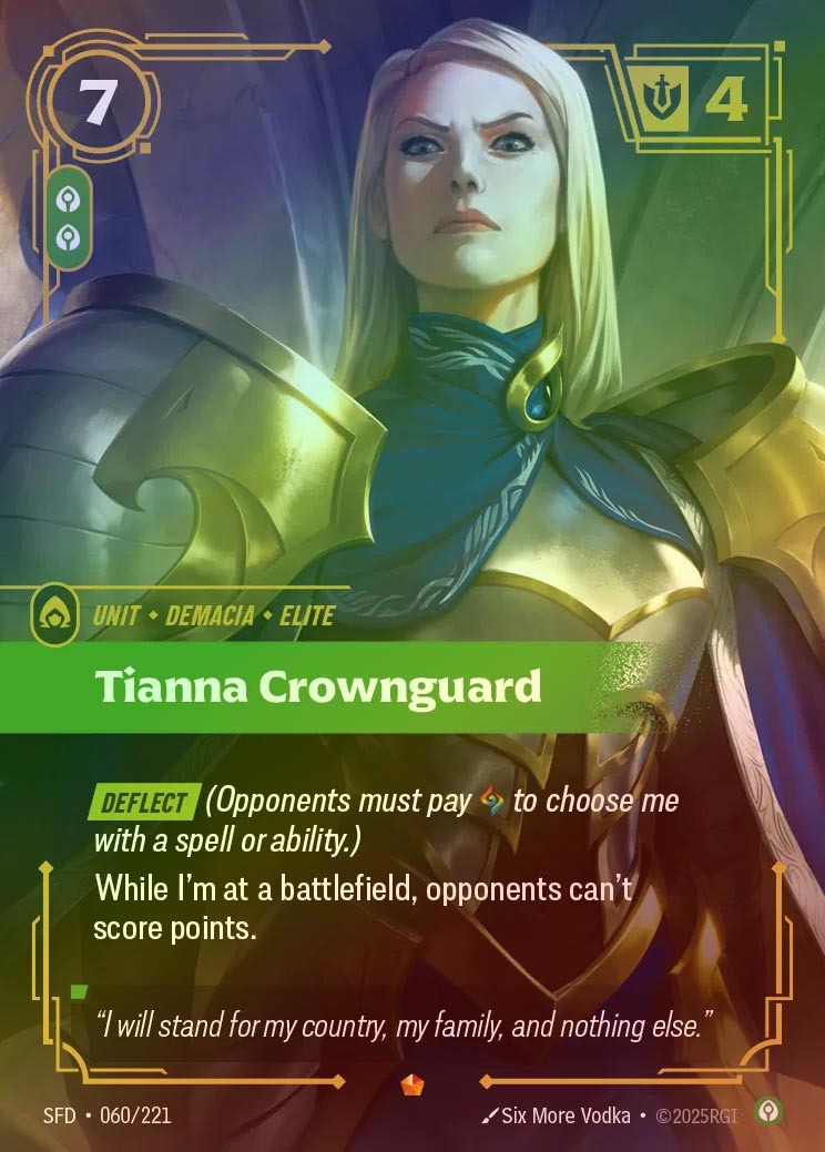 【FOIL】[Calm] Tianna Crownguard [SFD-060-E]