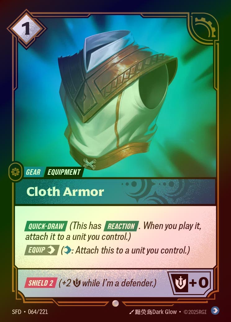 【FOIL】[Mind] Cloth Armor [SFD-064-C]
