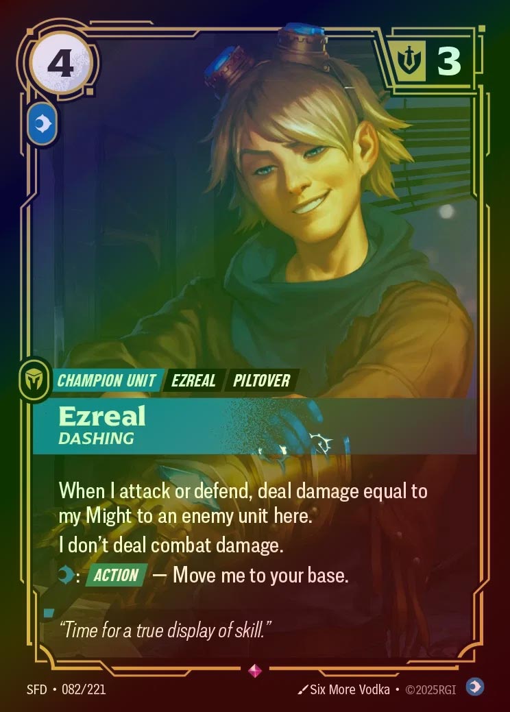 【FOIL】[Mind] Ezreal, Dashing [SFD-082-R]
