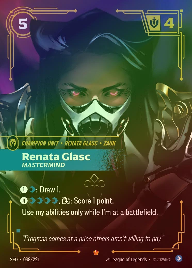 【FOIL】[Mind] Renata Glasc, Mastermind [SFD-088-E]