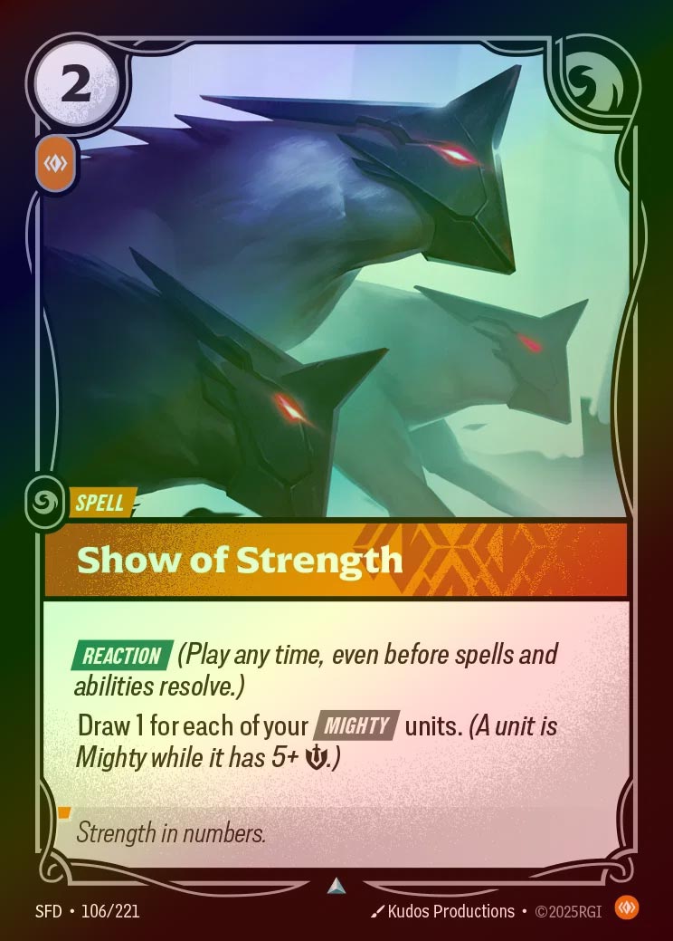 【FOIL】[Body] Show of Strength [SFD-106-U]