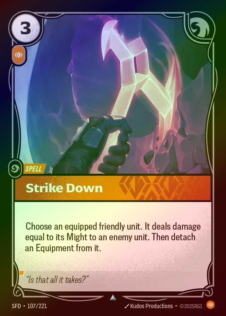 【FOIL】[Body] Strike Down [SFD-107-U]