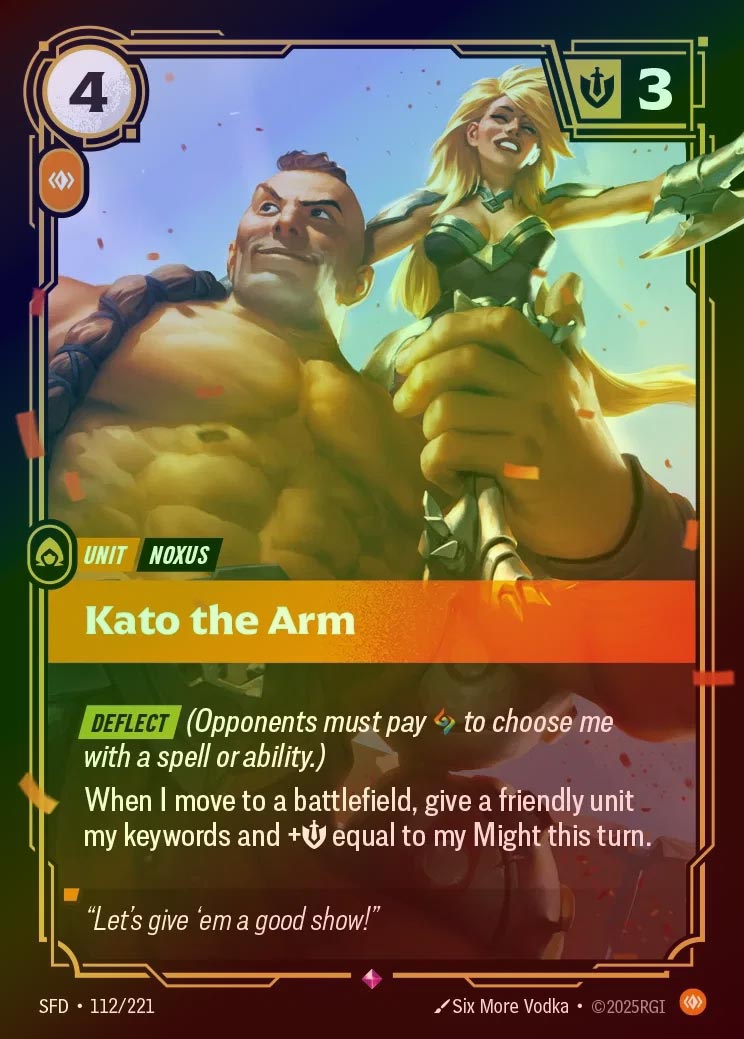 【FOIL】[Body] Kato the Arm [SFD-112-R]