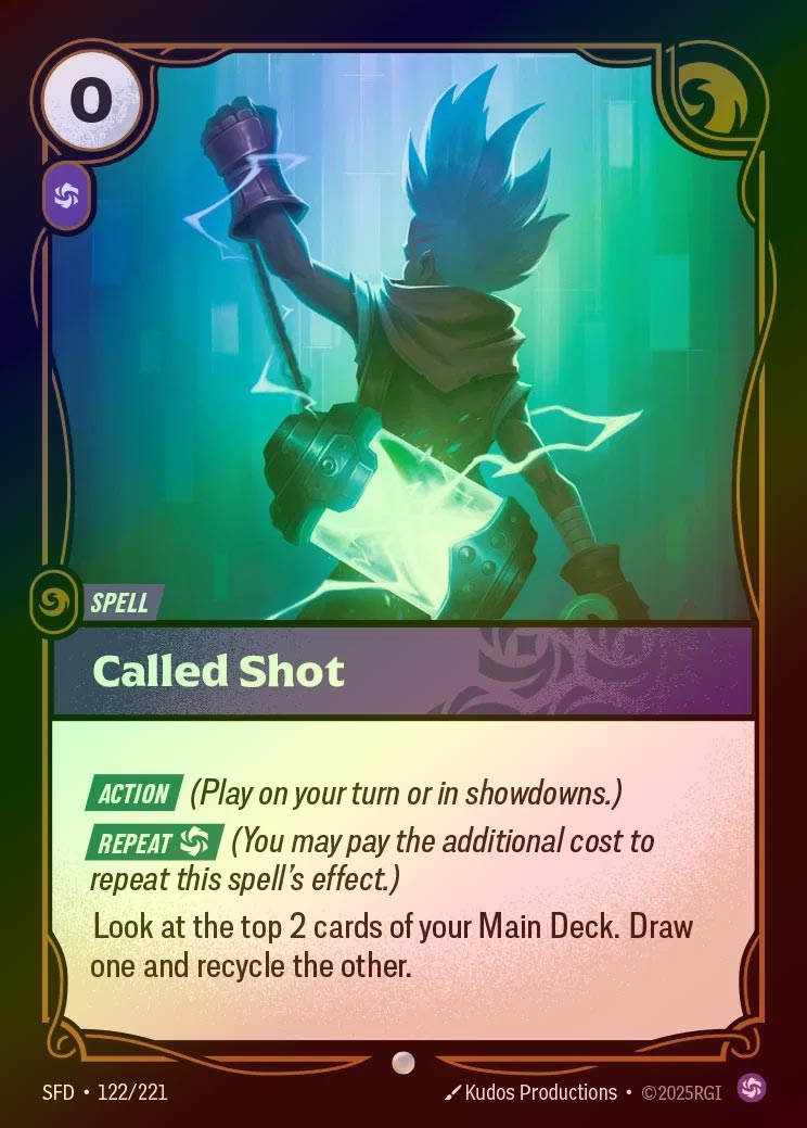 【FOIL】[Chaos] Called Shot [SFD-122-C]