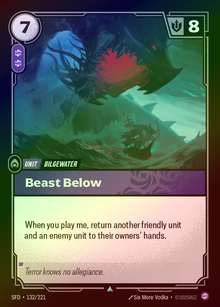 【FOIL】[Chaos] Beast Below [SFD-132-U]