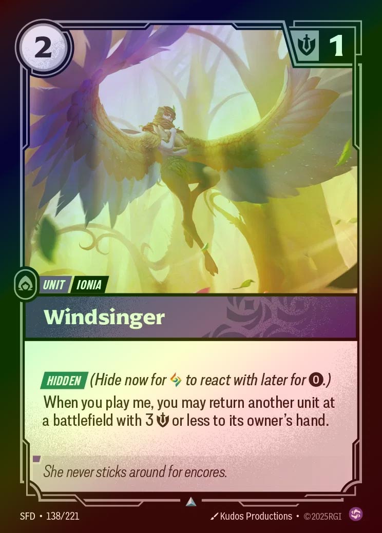 【FOIL】[Chaos] Windsinger [SFD-138-U]