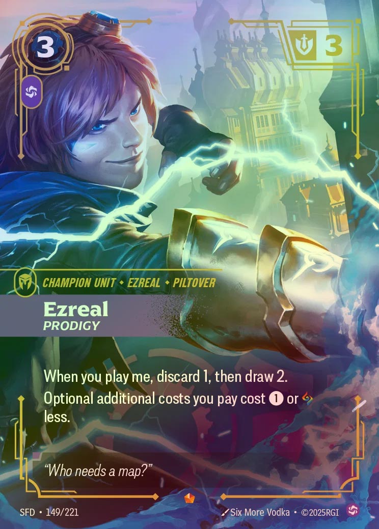 【FOIL】[Chaos] Ezreal, Prodigy [SFD-149-E]