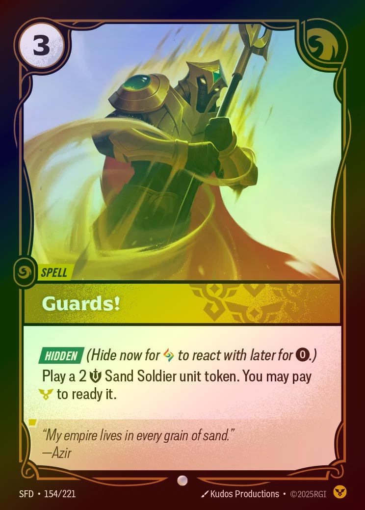 【FOIL】[Order] Guards! [SFD-154-C]
