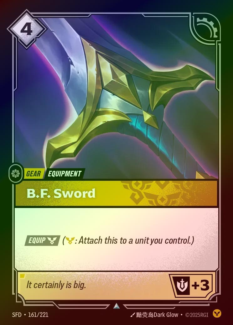 【FOIL】[Order] B.F.Sword [SFD-161-U]