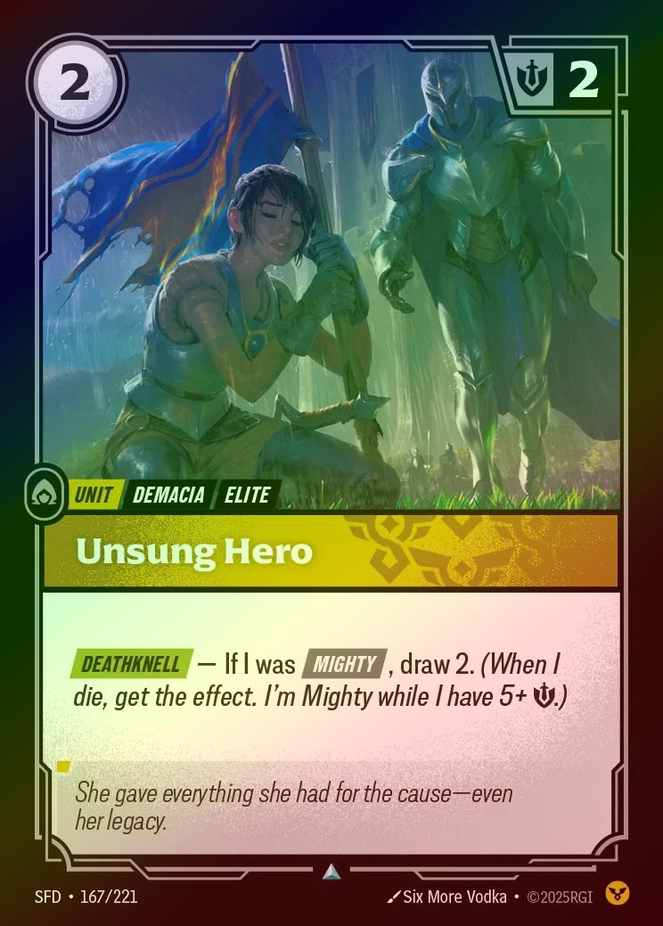 【FOIL】[Order] Unsung Hero [SFD-167-U]