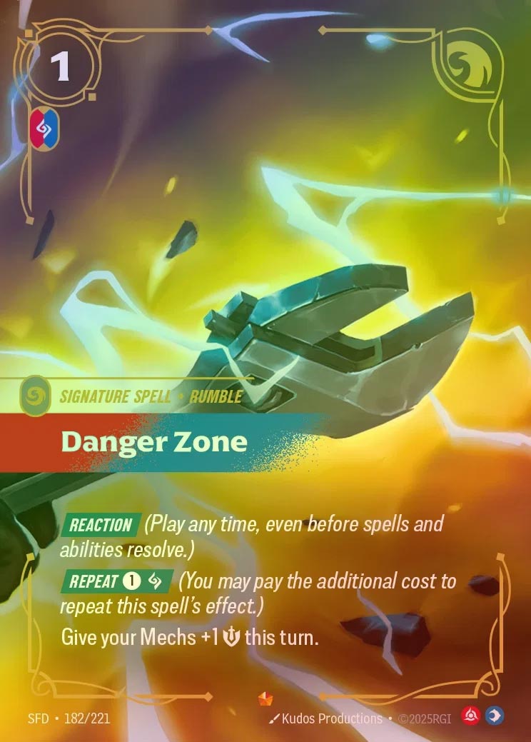 【FOIL】[Fury Mind] Danger Zone [SFD-182-E]