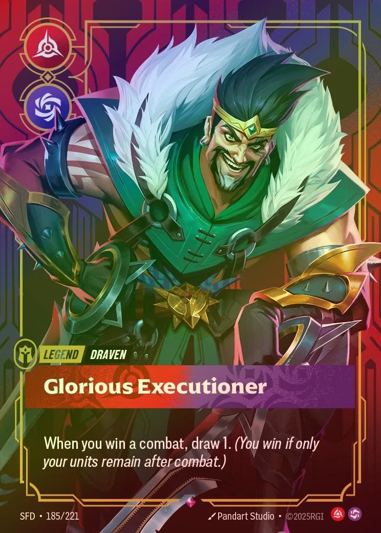 【FOIL】[Fury Chaos] Draven, Glorious Executioner [SFD-185-R]