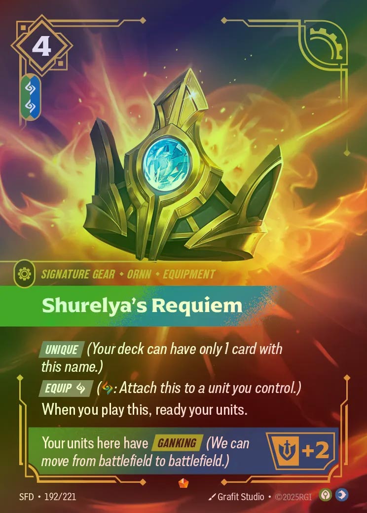 【FOIL】[Calm Mind] Shrelya's Requiem [SFD-192-E]