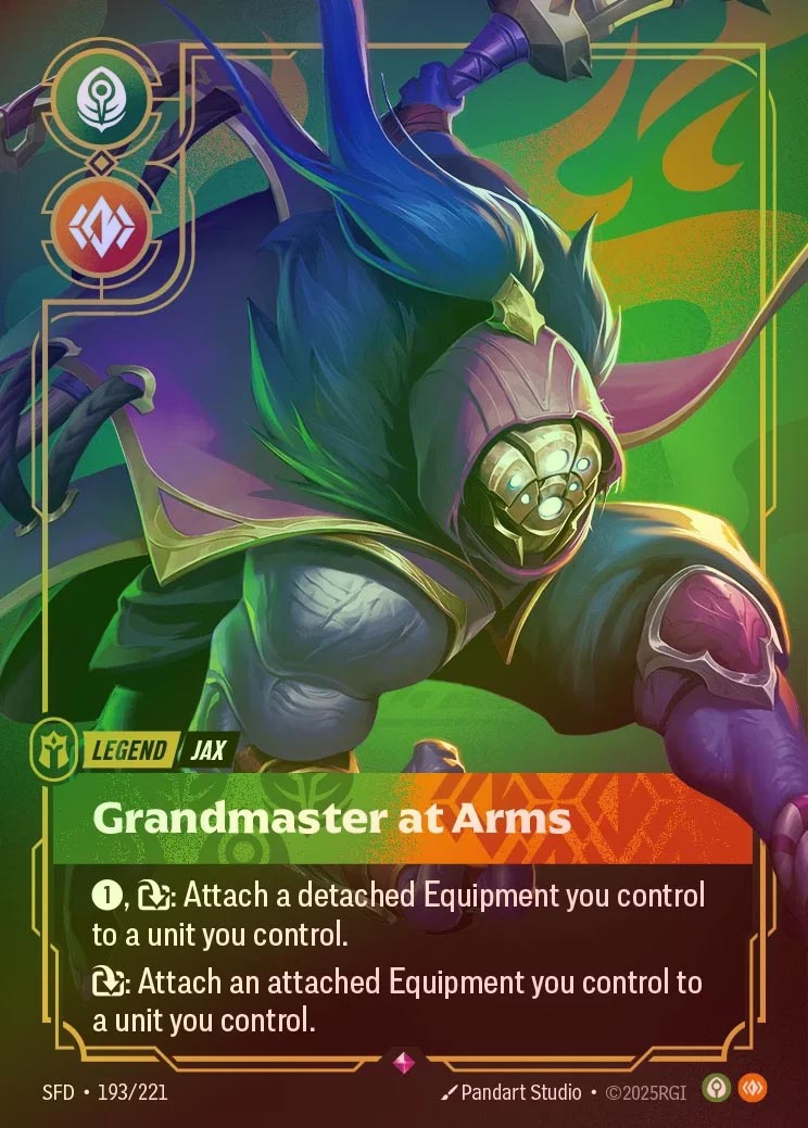【FOIL】[Calm Body] Jax, Grandmaster at Arms [SFD-193-R]