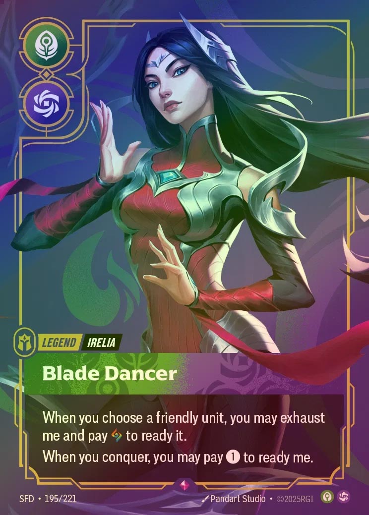【FOIL】[Calm Chaos] Irelia, Blade Dancer [SFD-195-R]