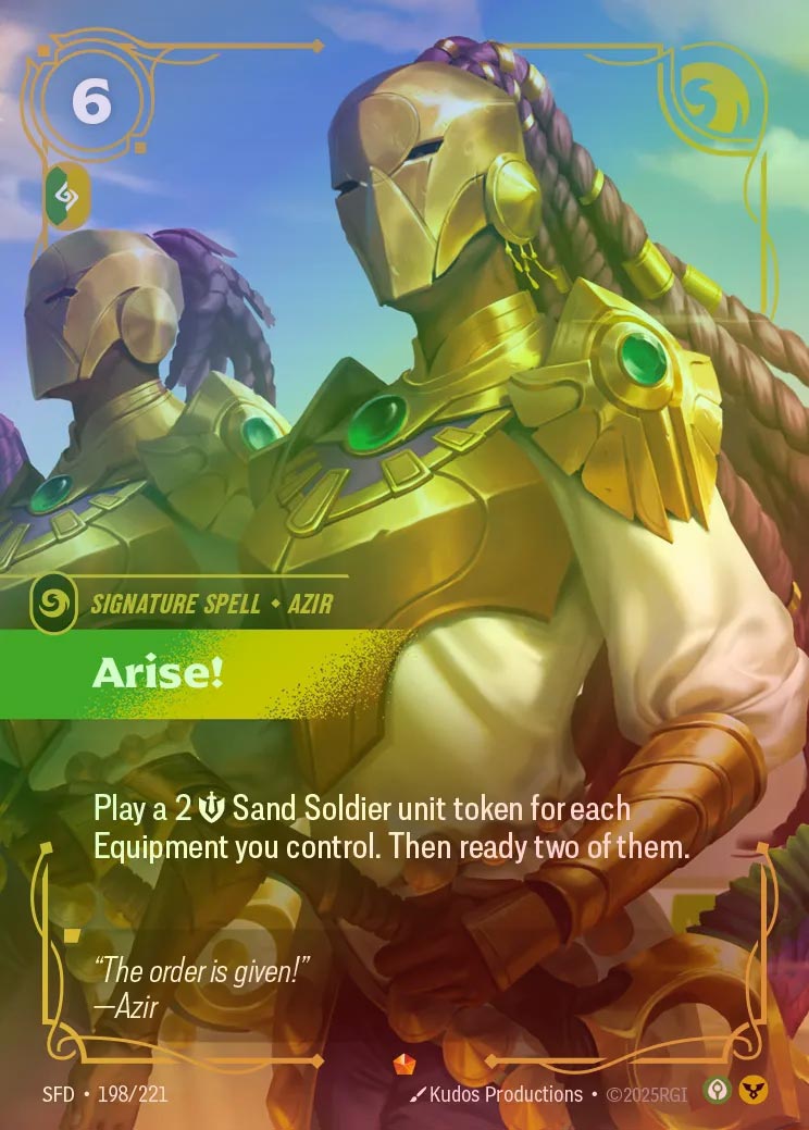 【FOIL】[Calm Order] Arise! [SFD-198-E]