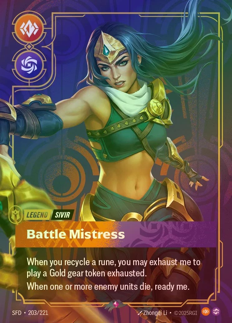 【FOIL】[Body Chaos] Sivir, Battle Mistress [SFD-203-R]