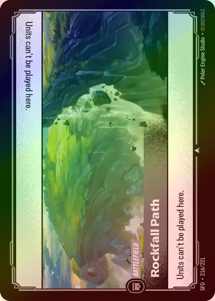 【FOIL】[Colorless] Rockfall Path [SFD-216-U]