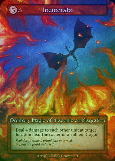 【FOIL】[Fire] Incinerate [beta-Ordinary]
