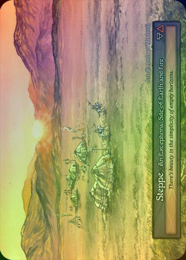 【FOIL】[Site] Steppe [beta-Exceptional]