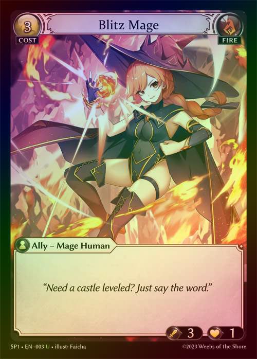 【FOIL】[Fire] Blitz Mage [SP1_003-U]