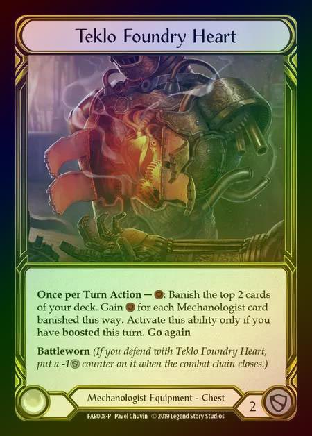 【GF】[Mechanologist] Teklo Foundry Heart [FAB008] Gold Foil《クーポン使用不可》