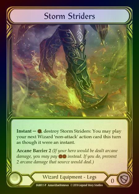 【GF】[Wizard] Storm Striders [FAB011] Gold Foil《クーポン使用不可》