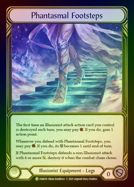 【GF】[Illusionist] Phantasmal Footsteps [FAB019] Gold Foil《クーポン使用不可》