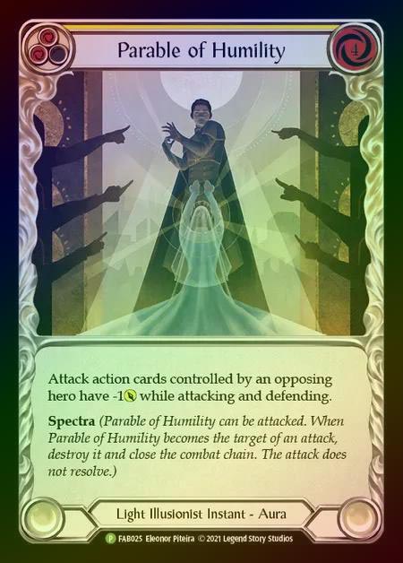 【CF】[Light Illusionist] Parable of Humility [FAB025] (Promo) Cold Foil