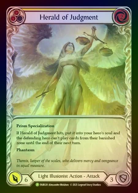 【RF】[Light Illusionist] Herald of Judgment [FAB028] (Promo) Rainbow Foil