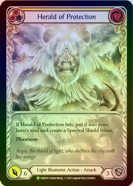 【RF】[Light Illusionist] Herald of Protection (yellow) [FAB030] (Promo) Rainbow Foil