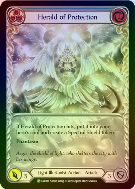 【RF】[Light Illusionist] Herald of Protection (blue) [FAB031] (Promo) Rainbow Foil