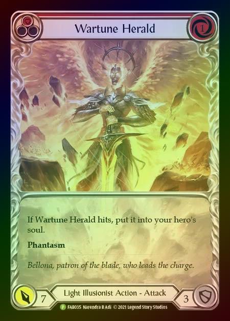 【RF】[Light Illusionist] Wartune Herald (red) [FAB035] (Promo) Rainbow Foil