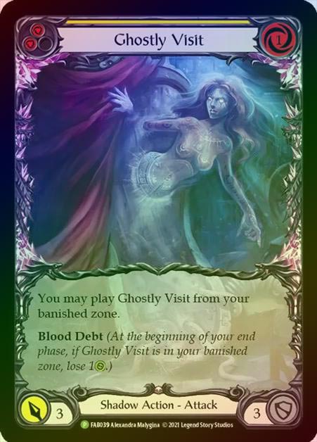 【RF】[Shadow] Ghostly Visit (yellow) [FAB039] (Promo) Rainbow Foil