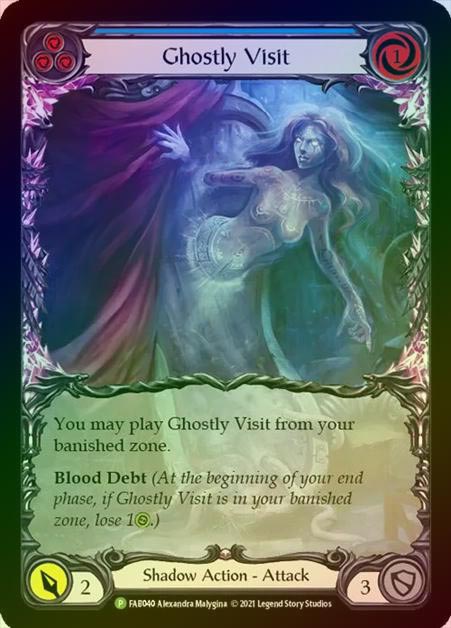 【RF】[Shadow] Ghostly Visit (blue) [FAB040] (Promo) Rainbow Foil