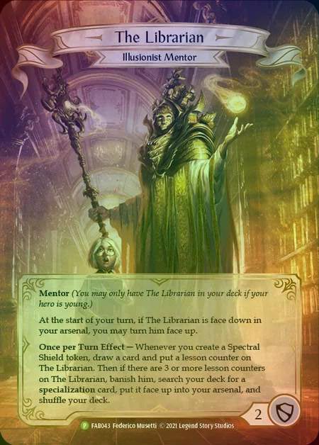 【RF】[Illusionist] The Librarian [FAB043] (Promo) Rainbow Foil