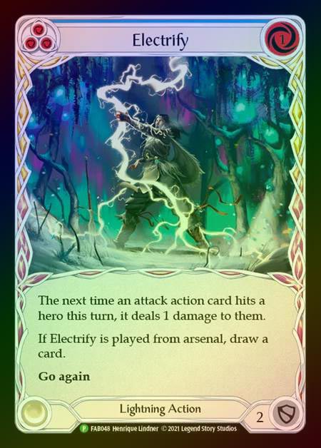 【RF】[Lightning] Electrify (blue) [FAB048] (Promo) Rainbow Foil