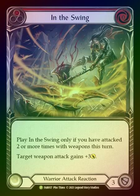 【RF】[Warrior] In the Swing [FAB057] (Promo) Rainbow Foil