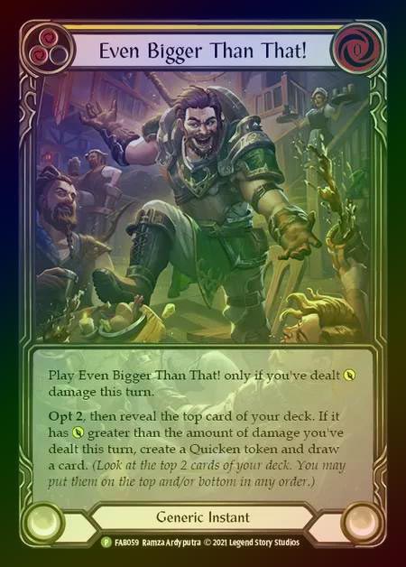 【RF】[Generic] Even Bigger Than That! (yellow) [FAB059] (Promo) Rainbow Foil