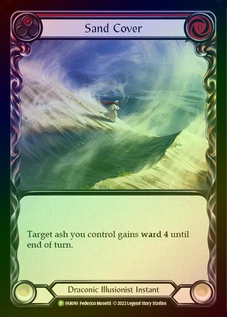 【RF】[Draconic] Sand Cover [FAB090] (Promo) Rainbow Foil