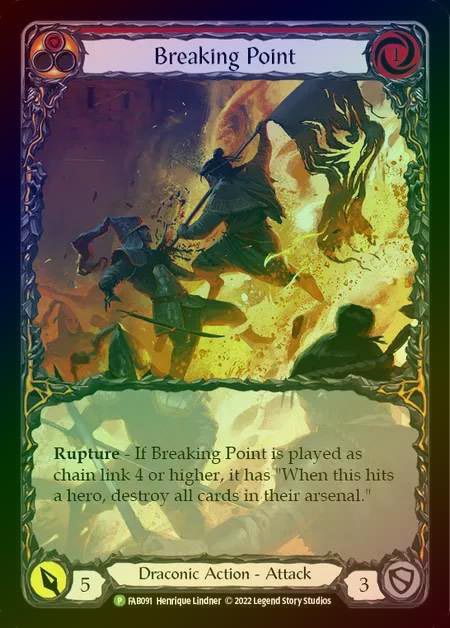 【RF】[Draconic] Breaking Point [FAB091] (Promo) Rainbow Foil