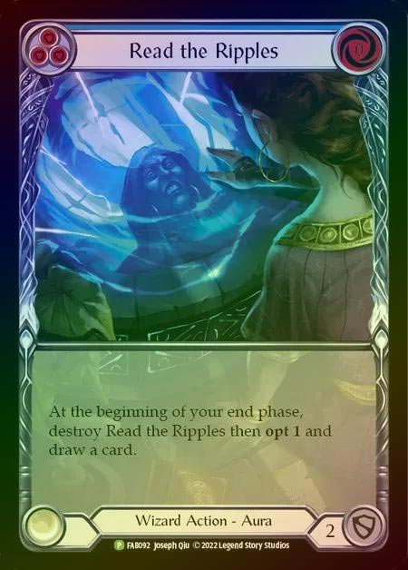 【RF】[Wizard] Read the Ripples [FAB092] (Promo) Rainbow Foil