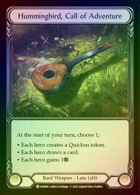 【CF】[Bard] Hummingbird, Call of Adventure [FAB094] (Promo) Cold Foil