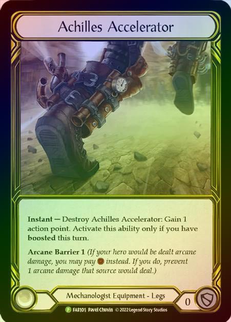 【GF】[Mechanologist] Achilles Accelerator [FAB101] Gold Foil《クーポン使用不可》