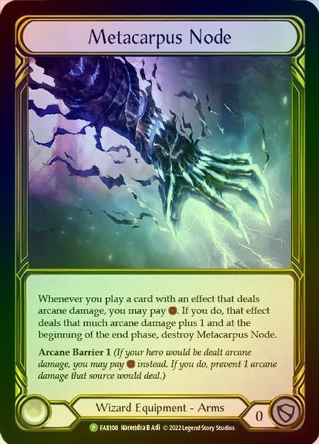 【GF】[Wizard]  Metacarpus Node [FAB108] Gold Foil《クーポン使用不可》
