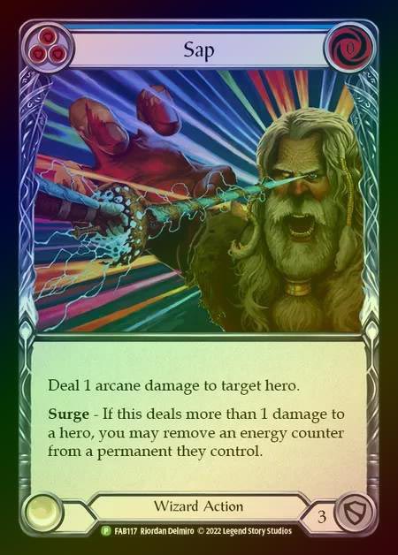 【RF】[Wizard] Sap (blue) [FAB117] (Promo) Rainbow Foil